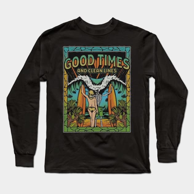 Good Times and Clean Lines Long Sleeve T-Shirt by BellyWise